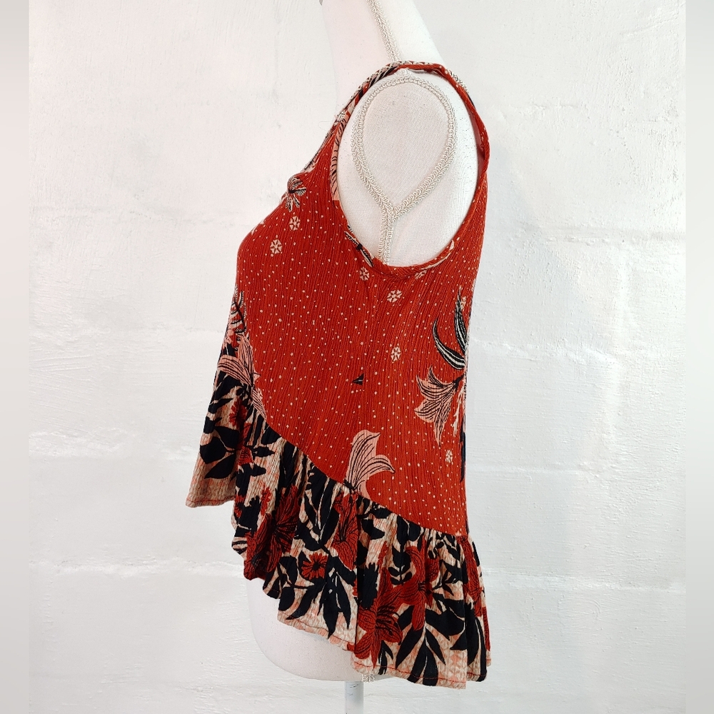 PATRONS OF PEACE FLORAL BOHO SLEEVELESS TOP - Picture 10 of 14